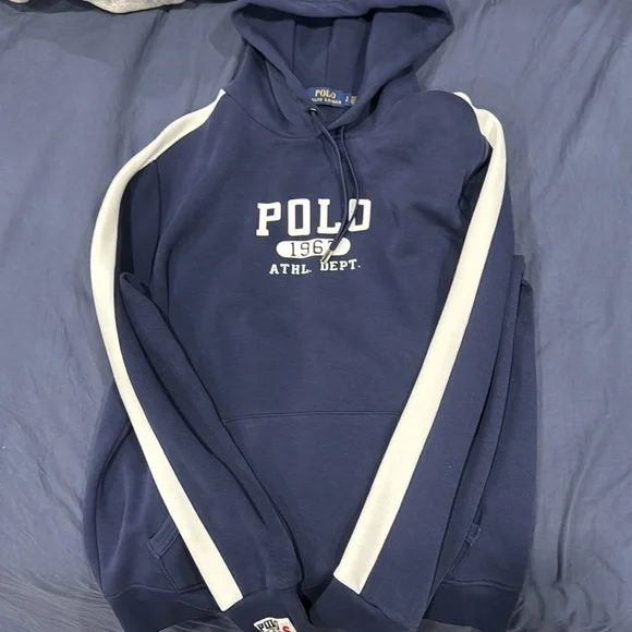Navy blue Ralph Lauren hoodie size small in men’s - Picture 3 of 5